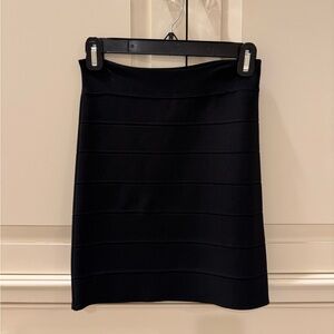 BCBGMaxAzria Mini Bandage Skirt In Black, Size Medium